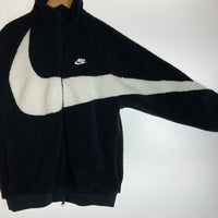 NIKE ナイキ BQ6546-011 ビッグスウッシュ リバーシブル ボアジャケット ブラック sizeL 瑞穂店