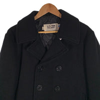 Schott ショット U.S.740N PEA JACKET メルトン ウール ピーコート ブラック Size 40 福生店