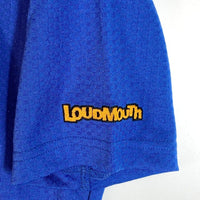 LOUDMOUTH ラウドマウス ロゴ刺繍 半袖ポロシャツ ブルー sizeM 瑞穂店