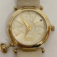Vivienne Westwood ヴィヴィアンウエストウッド 腕時計 YGカラーSS アイボリーレザー VV006WHWH 瑞穂店