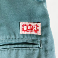 X-LARGE エクストララージ PAINTED WORK PANTS ペイント ワークパンツ グリーン size34 瑞穂店