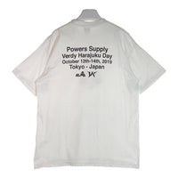 WASTED YOUTH ウェイステッドユース POWERS SUPPLY L/S TEE グラフィックロゴプリント VERDY Tシャツ ホワイト sizeL 瑞穂店