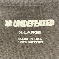 UNDEFEATED アンディーフィーテッド プリント Tシャツ ブラック Size XL 福生店