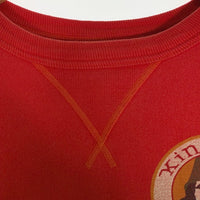 BUZZ RICKSON'S バズリクソンズ King Kong Company プリント スウェット クルーネック 前V レッド Size L 福生店