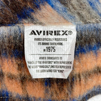 AVIREX アヴィレックス SHAGGY CHECK SHIRT シャギー チェック ウール混 シャツ ベージュ sizeL 瑞穂店