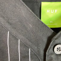 HUF ハフ FOREVER BASEBALL JERSEY フォーエバー ジャージーベースボールシャツ ブラック sizeXL 瑞穂店