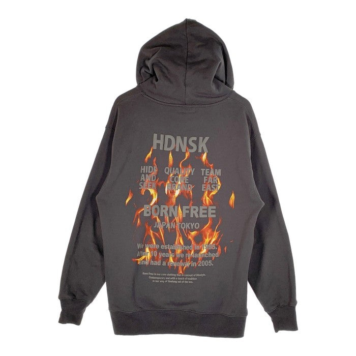 Hide and Seek ハイドアンドシーク 23AW Flame Hooded Sweat Shirt