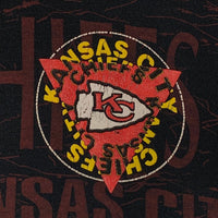 NFL KANSAS CITY CHIEFS チーフス 総柄 オーバープリント Tシャツ ブラック Size XL 相当 福生店