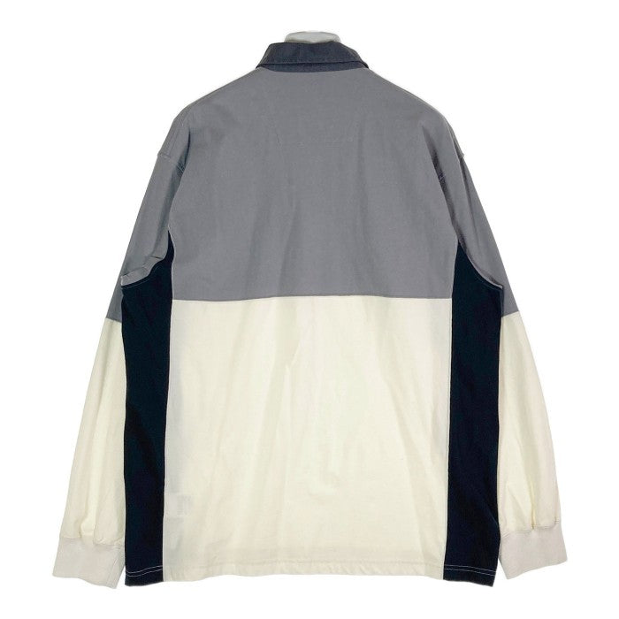 THE NORTH FACE nanamica PURPLE LABEL × PALACE SKATEBOARDS ザノースフェイスパープルレーベル  High Bulky Rugby Shirt ハイバルキーラグビーシャツ NT3125N グレー sizeM 瑞穂店