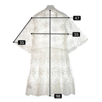 snidel スナイデル フラワー 刺繍 レース ガウン swffj161253 ホワイト sizeF 瑞穂店