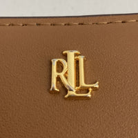 LAUREN RALPH LAUREN ローレン ラルフ ローレン レザー コンチネンタル ウォレット ブラウン 二つ折り財布 牛革 コンパクト 瑞穂店