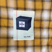 SSZ エスエスズィー 20AW オンブレチェック 半袖シャツ コットン レーヨン イエロー Size M 福生店