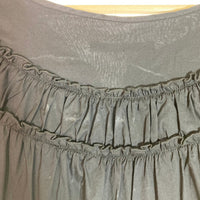 Heather ヘザー ティアードボリュームワンピース ブラック sizeF 瑞穂店