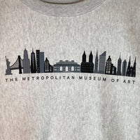 THE MET × CHAMPION ザ メット チャンピオン CITY SCAPE REVERSE WEAVE CREW SWEAT "METROPOLITAN MUSEUM OF ART" クルーネックスウェット リバースウィーブ メトロポリタン美術館 グレー sizeXL瑞穂店