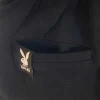 SUPPLIER サプライヤー PLAYBOY プレイボーイ ラインストーンジョガー スウェットパンツ ブラック Size M 瑞穂店