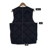 COMFY コンフィー ALL DOWN FILLED プルオーバー キルティング ダウンベスト ネイビー Size 福生店