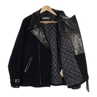 NEIGHBORHOOD ネイバーフッド POLICE RIDERS ポリスライダースジャケット レザー ウール ブラック Size M 福生店