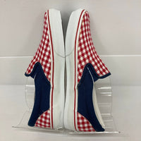 VANS バンズ チェッカー柄 レッド ホワイト スリッポン classic SLIP ON 赤 白 size27.5cm 瑞穂店