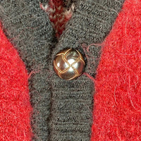 HELLRAZOR ヘルレイザー KICK IN THE DOOR MOHAIR CARDIGAN カーディガン レッド sizeL 瑞穂店