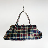 Vivienne Westwood ヴィヴィアンウエストウッド チェック コットン ハンドバッグ 瑞穂店