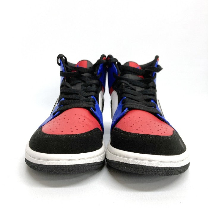 NIKE ナイキ 554724-124 AIR JORDAN 1 MID エアジョーダン1 ホワイト × レッド × ブルー 27.5cm 瑞穂店