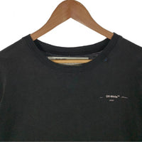 OFF-WHITE オフホワイト ABSTRACT ARROWS S/S SLIM TEE バックアロー刺繡 Tシャツ フェードブラック OMAA027F19185011 Size L 福生店