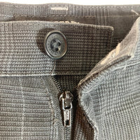 BURBERRY BLACK LABEL バーバリー ブラックレーベル グレンチェック センタープレス パンツ グレー size76 瑞穂店