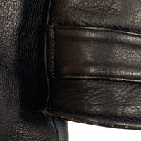 HARLEY-DAVIDSON ハーレーダビッドソン レザー シングルライダースジャケット ワッペン 衿付き ブラック Size M 福生店