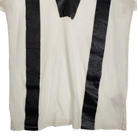 Martin Margiela マルタンマルジェラ M字ラバーコーティング Vネックカットソー 半袖 ホワイト Size 46 福生店