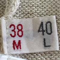 Mademoiselle NON NON マドモアゼルノンノン 麻混 カーディガン D0371KCD004 ベージュ size40 瑞穂店