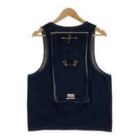 HELLER'S CAFE ヘラーズカフェ 1940's Bag-pocket Hunting Vest デニム ハンティングベスト インディゴ Size 福生店