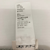 CELINE セリーヌ トリオンフ パッチ付き マフラー リブ編みカシミア ウール グレー 瑞穂店