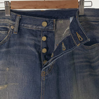 ESSENTIALS エッセンシャルズ ダメージ デニムパンツ テーパード インディゴ Size 31 福生店