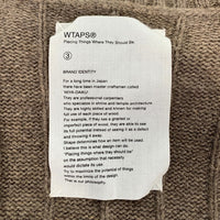 WTAPS ダブルタップス 17AW DECK CREW SWEATER デッキクルー ニットセーター ブラウン 172MADT-KNM02 Size 3 福生店