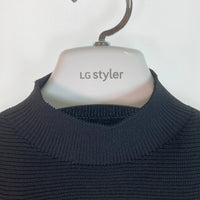eimy istoire エイミーイストワール タグ付き シームレスフレアニットプルオーバー 1122411003-0 ブラック sizeF 瑞穂店