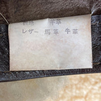 The REAL McCOY'S リアルマッコイ 33H5595 MITIN stinson beach TYPE B-3 ムートン フライト ジャケット ブラウン size38 瑞穂店