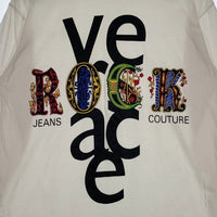 VERSACE JEANS COUTURE ヴェルサーチジーンズクチュール プリント ロングスリーブTシャツ ホワイト Size M 相当 福生店