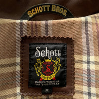 Schott ショット レザー クラシック トラックジャケット ブラウン 3131018 Size M 福生店