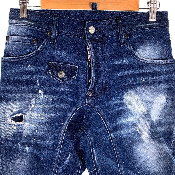 DSQUARED2 ディースクエアード Slim Jean スリムジーンズ USED ペンキ ...