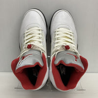 NIKE ナイキ AIR JORDAN5 RETRO Fire Red エアジョーダン5 レトロ ファイア レッド DA1911-102 ホワイト size27.5cm 瑞穂店