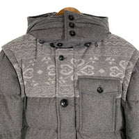 MONTECORE モンテコーレ 2way ウール ダウンジャケット ベスト グレー 111CX260 1203 Size 44 福生店