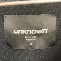 unknown アンノウン Rhinestone Cross Zip Hoodie ラインストーン クロス ジップ フーディー ブラック Size M 瑞穂店