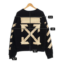OFF-WHITE オフホワイト 20SS Tape Arrows Slim Crewneck テープ アロー スリム クルーネック トレーナー ブラック 並行品 Size L 福生店