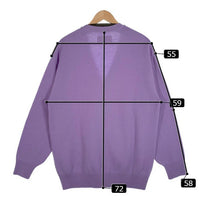 WACKO MARIA ワコマリア クラシックカーディガン パープル ウール Size M 福生店