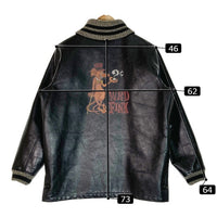 WEIRDO ウィアード レザーファラオジャケット WRD-13-AW-01 ハンドペイント フィンクス ブラック sizeL 瑞穂店