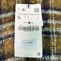 ZARA ザラ タグ付き チェックコート ブラウン sizeL 瑞穂店
