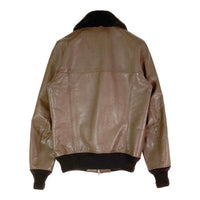 ACANTHUS アカンサス L1314B cow leather souvenir jkt 牛革 オールレザー レザージャケット ブラウン sizeM 瑞穂店