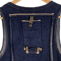 HELLER'S CAFE ヘラーズカフェ 1940's Bag-pocket Hunting Vest デニム ハンティングベスト インディゴ Size 福生店