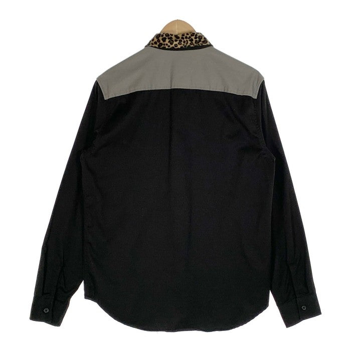 SUPREME シュプリーム 16AW Leopard Collar Work Shirt レオパードカラー ワークシャツ ブラック Size S  福生店