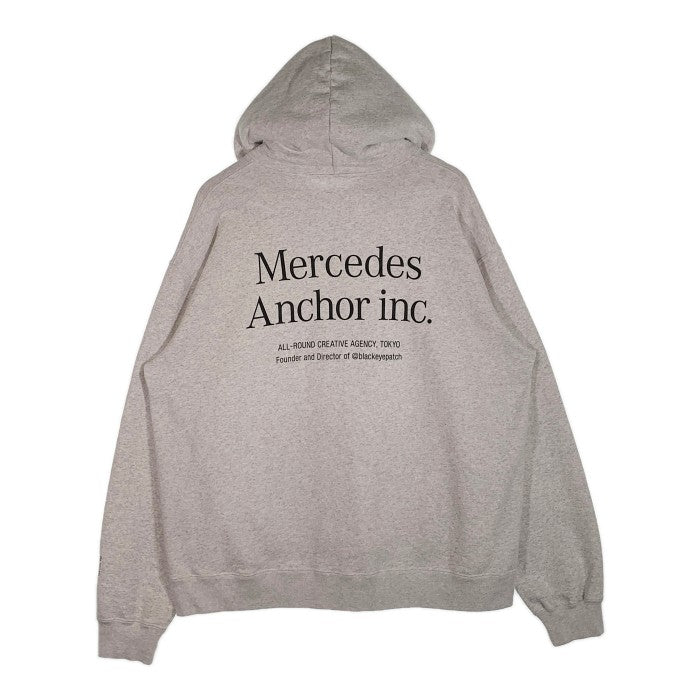 Mercedes Anchor Inc. メルセデスアンカーインク プルオーバー スウェットパーカー プリント 杢グレー Size XL 福生店